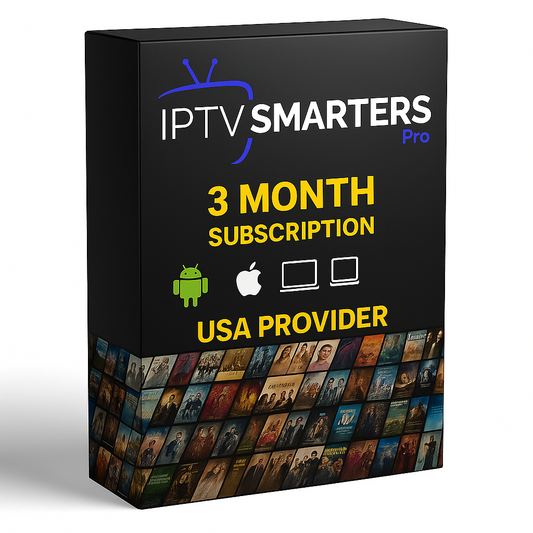 IPTV SMARTERS PRO / 3 MONTHS IPTV SMARTERS PRO SUBSCRIPTION SMARTERS