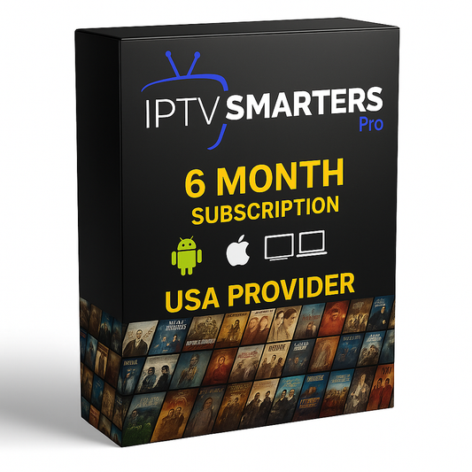 IPTV SMARTERS PRO SUBSCRIPTION / 6 MONTHS IPTV SMARTERS PRO 